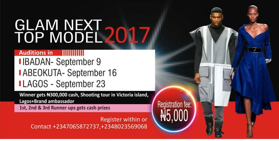 GLAM NEXT TOP MODEL AUDITON!!!
