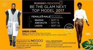 GLAM NEXT TOP MODEL AUDITON