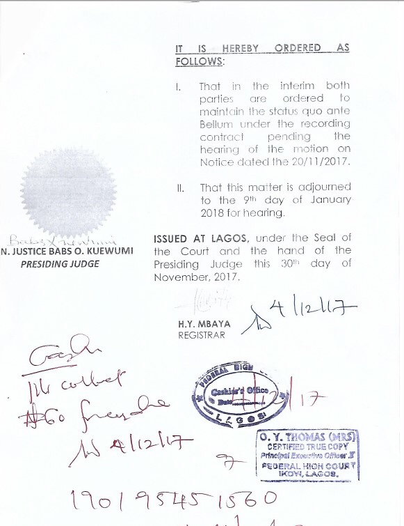 G-Worldwide Responds to Misleading Information from Kiss Daniel’s Lawyers