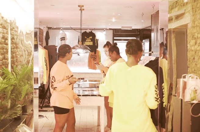 Photos: Tiwa Savage opens pop up shop in London