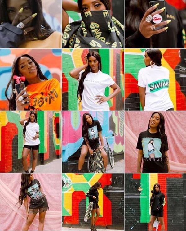Photos: Tiwa Savage opens pop up shop in London