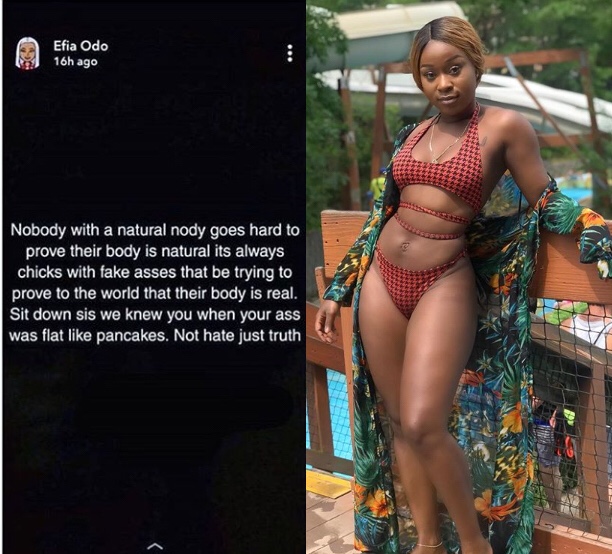 Nobody with a natural body goes hard to prove their body is natural’- Efia Odo