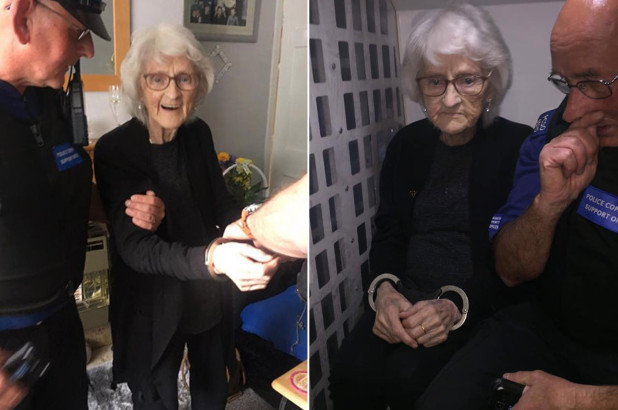 93-Year-Old Woman's Dying Wish Of Being Arrested