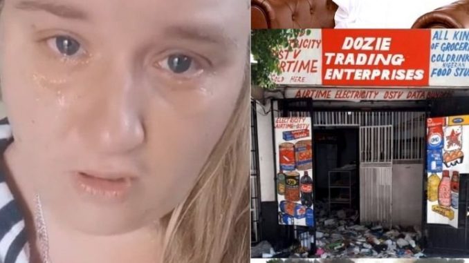 oyinbo lady cries out after childhood friend was killed during xenophobia attacks in south africa4587261646571080434..jpg