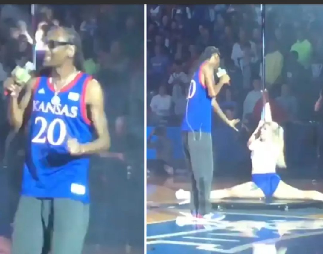 Snoop Dogg Performs With Pole Dancer In University Show