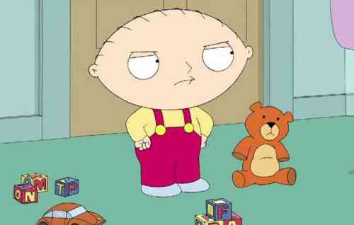 Family Guy's Stewie has spoken his first words