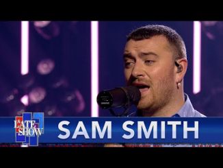 Sam Smith Performs 'Kids Again & ‘Diamonds’ on ‘Colbert’